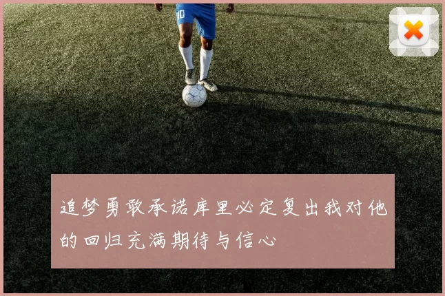 追梦勇敢承诺库里必定复出我对他的回归充满期待与信心